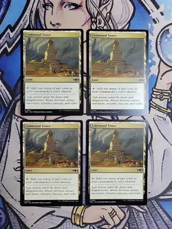 4x Command Tower - NM/M TDC MTG Magic - Image 1