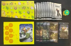 Final Fantasy Chocobo Bundle Wheel box tokens track foil Lands Paradise packs - Image 1
