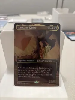 Aang and Katara (Borderless) Avatar: The Last Airbender: Eternal-Legal Foil - Image 1