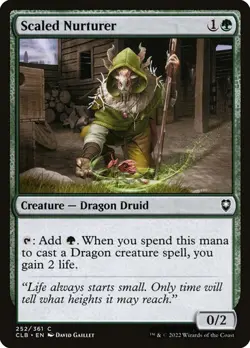 NM Scaled Nurturer, MTG, Baldur's Gate, Magic the Gathering, 252 - Image 1
