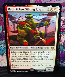 magic the gathering - Raph & Leo, Sibling Rivals - Legendary Creature - Rare - Image 1