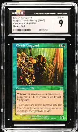 ELVISH VANGUARD Onslaught Foil Rare CGC 9 MTG [Nostalgium] - Image 1