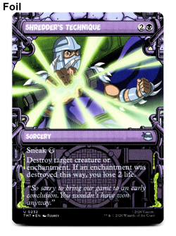 Shredder's Technique (Showcase) - FOIL - [Teenage Mutant Ninja Turtles] MTG 💀 - Image 1