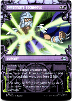 Shredder's Technique (Showcase) - FOIL - [Teenage Mutant Ninja Turtles] MTG 💀 - Image 2