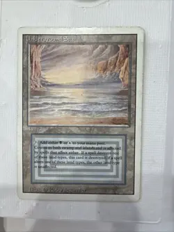 Magic the Gathering Revised Edition Dual Land Underground Sea HP - Image 1