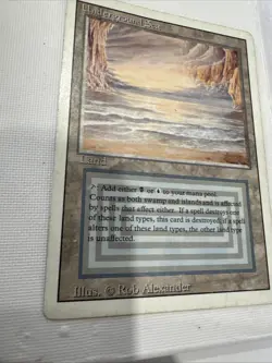 Magic the Gathering Revised Edition Dual Land Underground Sea HP - Image 5