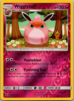Wigglytuff 72/111 Crimson Invasion Pokemon Reverse Holo Near Mint - Image 1