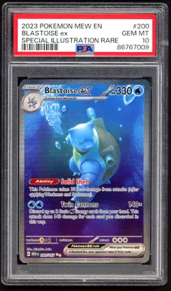 Pokemon Cards - PSA 10 Blastoise Ex 200/165 - 151 SIR - GEM MT - PSA10 - Image 1