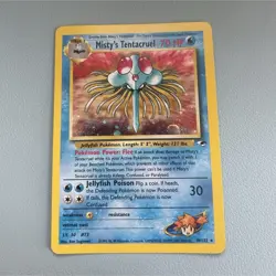 Misty's Tentacruel 010/132 Gym Heroes Holo Rare Unlimited 70 HP Pokemon TCG Card - Image 1