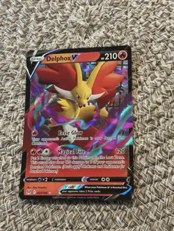 Pokemon Delphox V 027/196 Swsh11: Lost Origin Full Art Ultra Rare Holo 210 HP - Image 1
