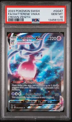 Hatterene Vmax GG47/GG70 PSA 10 Crown Zenith Pokemon TCG - Image 1