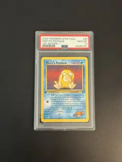 Pokemon 2000 Gym Challenge Misty's Psyduck 90/132 1st Edition PSA 10 - Image 2
