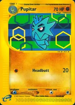 PUPITAR 90/165 UNCOMMON EXPEDITION BASE SET POKEMON MP - Image 1