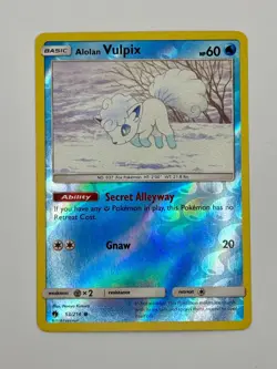 🇨🇦NM Alolan Vulpix 53/214 Reverse Holo Sun & Moon Lost Thunder Pokemon TCG - Image 1