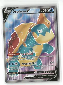 Pokemon Drednaw V (Full Art) Ultra Rare Champion's Path 69/73 - Image 1