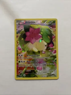 Pokemon TCG Shaymin XY115 Holo Promo Card Black Star Ultra Rare NM - Image 1