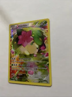 Pokemon TCG Shaymin XY115 Holo Promo Card Black Star Ultra Rare NM - Image 3
