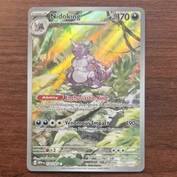 🔥Nidoking 174/165 Illustration Rare Pokemon Scarlet & Violet 151 🔥 - Image 2