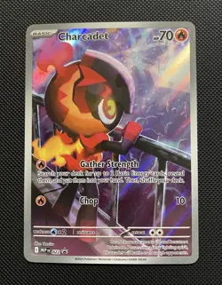 Charcadet 022 MEP Basic Holo 70 HP Gather Strength Pokemon TCG Flame - Image 1
