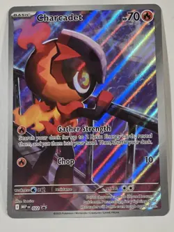 Pokemon Charcadet MEP 022 Holo Gather Strength Promo NM Full Art - Image 1