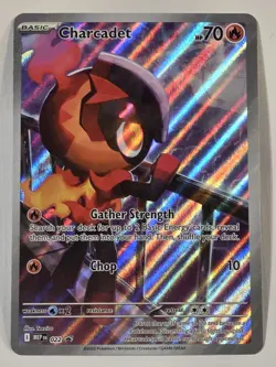 Pokemon Charcadet MEP 022 Holo Gather Strength Promo NM Full Art - Image 2