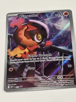 Pokemon Charcadet MEP 022 Holo Gather Strength Promo NM Full Art - Image 3