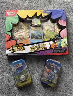 Pokemon TCG: Mega Evolution-Ascended Heroes First Partners Deluxe Pin Collection - Image 1