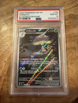 Shiinotic 194/191 Surging Sparks Holo Illustration Rare SSP en PSA 10 - Image 1