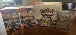 Pokemon SEALED - 1 Surging Sparks Booster Box + 2 Booster Bundles + Pikachu EX - Image 1
