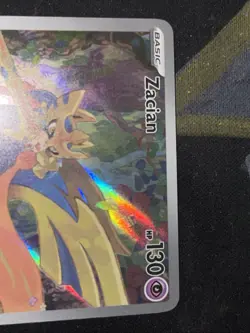 2025 Pokemon Zacian 100/94 130 Fantasmal Flames Full Art Holo - Image 3