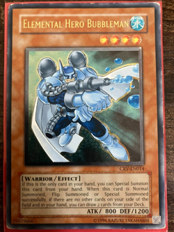 Yu-Gi-Oh Elemental Hero Bubbleman CRV-EN014 Ultimate Rare US Print - Image 1
