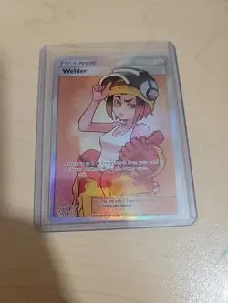 Pokemon TCG Welder Full Art 214/214 Sm-Unbroken Bonds Ultra Rare Holo Card NM - Image 1