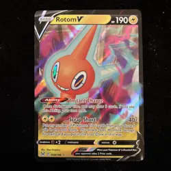 2022 Rotom V 058/196 | Lost Origin | Ultra Rare Holo | Pokemon TCG Card | NM - Image 1