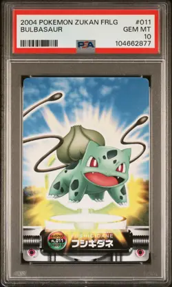 PSA 10 *2025 cert* - 2004 CARDDASS ADVANCED GENERATION ZUKAN CARD #037 BULBASAUR - Image 1