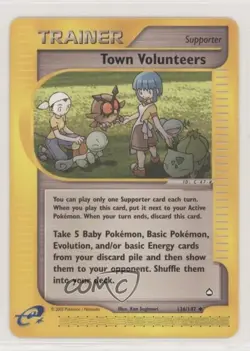 Town Volunteers Pokemon e-Card Series Aquapolis #136 2002 READ - Image 1