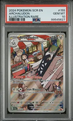 PSA 10 GEM MINT Archaludon Illustration Rare 155/142 Stellar Crown Pokemon Card - Image 1