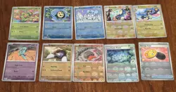 Pokemon TCG Black Bolt Pokeball Reverse Holos 10 Card Lot No Duplicates English - Image 1