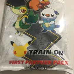 NEW Pokemon 25Th Anniversary Unova First Partner Pack - 3 Large Card & 2 Booster - Image 2