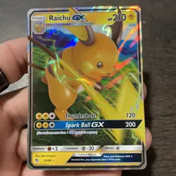 Raichu GX 20/68 Hidden Fates Holo NM Pokemon TCG Card - Image 1