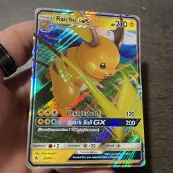 Raichu GX 20/68 Hidden Fates Holo NM Pokemon TCG Card - Image 3