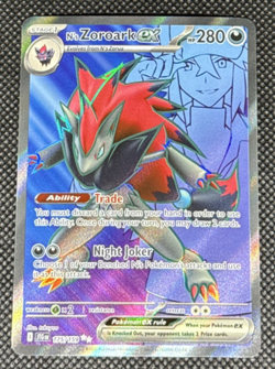 Pokemon TCG - N's Zoroark ex 175/159 Sv09: Journey Together Holo Full Art NM - Image 1
