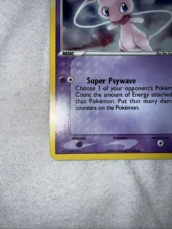 POKEMON EX HOLON PHANTOMS HOLO MEW SECRET RARE 111/110 - USED SEE PICTURES - Image 2