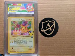 Pokemon Birthday Pikachu 24 Celebrations classic collection Ace 10 - Image 1