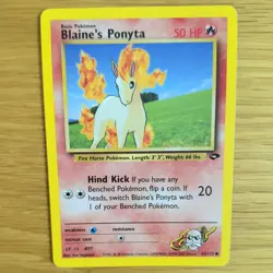 BLAINE'S PONYTA 64/132 POKEMON CARD (GYM CHALLENGE SET) - Image 1