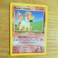 BLAINE'S PONYTA 64/132 POKEMON CARD (GYM CHALLENGE SET) - Image 3