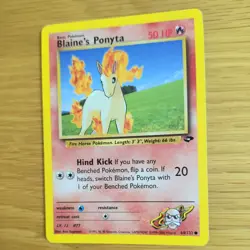 BLAINE'S PONYTA 64/132 POKEMON CARD (GYM CHALLENGE SET) - Image 4