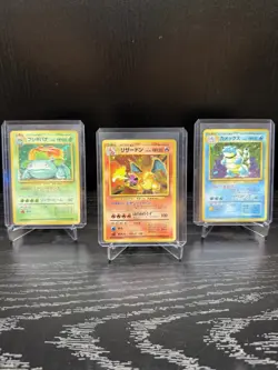 Charizard Blastoise Venusaur Holo Japanese Base Set Big 3 Trio Pokemon - Image 1