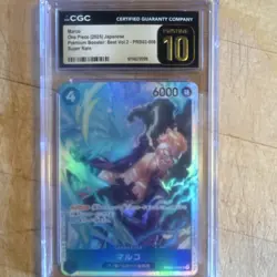 Marco One Piece CCG Super Rare Foil PRB02-008 Premium Booster Vol.2 CGC 10 - Image 2