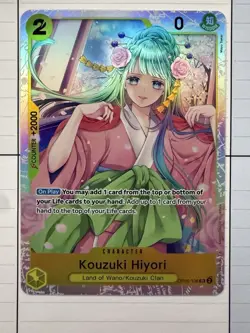 Kouzuki Hiyori OP06-106 Foil Super Rare Wings of the Captain One Piece English - Image 1