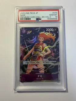 One Piece “Gengar” Nami OP09-070 Premium Card Collection Vol.4 Foil PSA 10 - Image 1